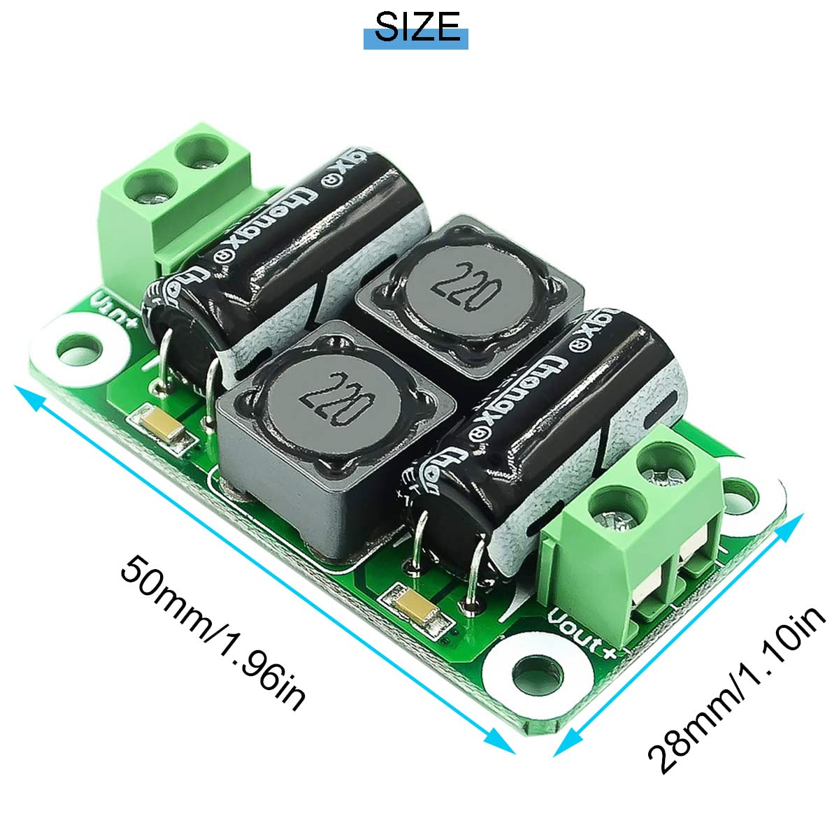 Amazon.co.jp: Youmile 5個 電源フィルターモジュール0-50V 4A DC電源